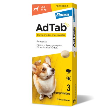 Adtab 3 comprimidos perro 5-11 kg